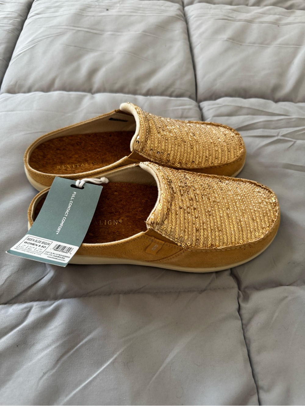 REVITALIGN Women's Sequin Slip-On Shoes